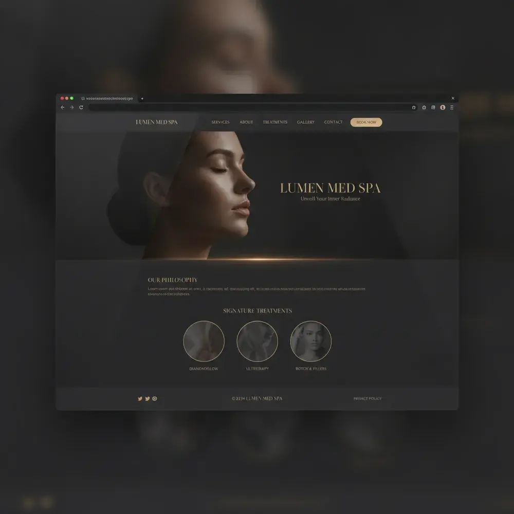 Lumen Med Spa website